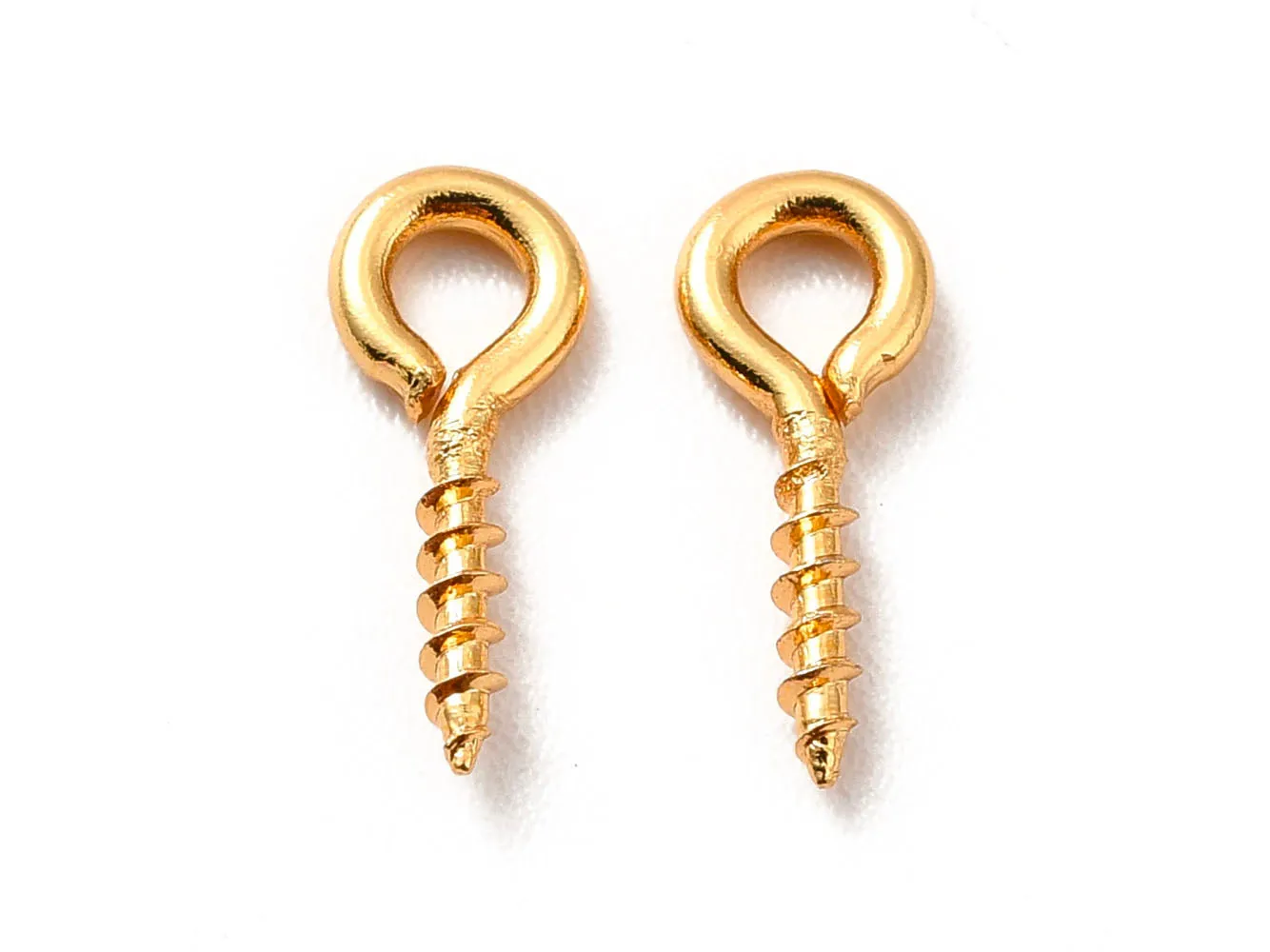 La Petite Epicerie schroef oogjes goud 18K 20 stuks RVS