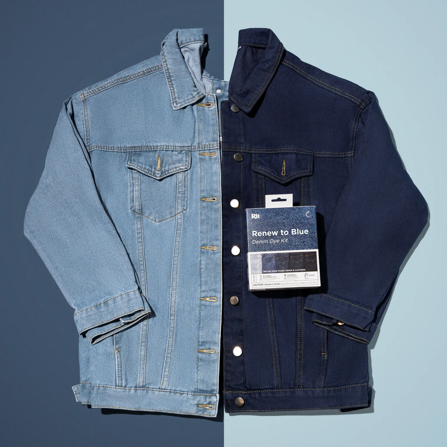 Rit Renew to Blue Denim textielverfset blauw