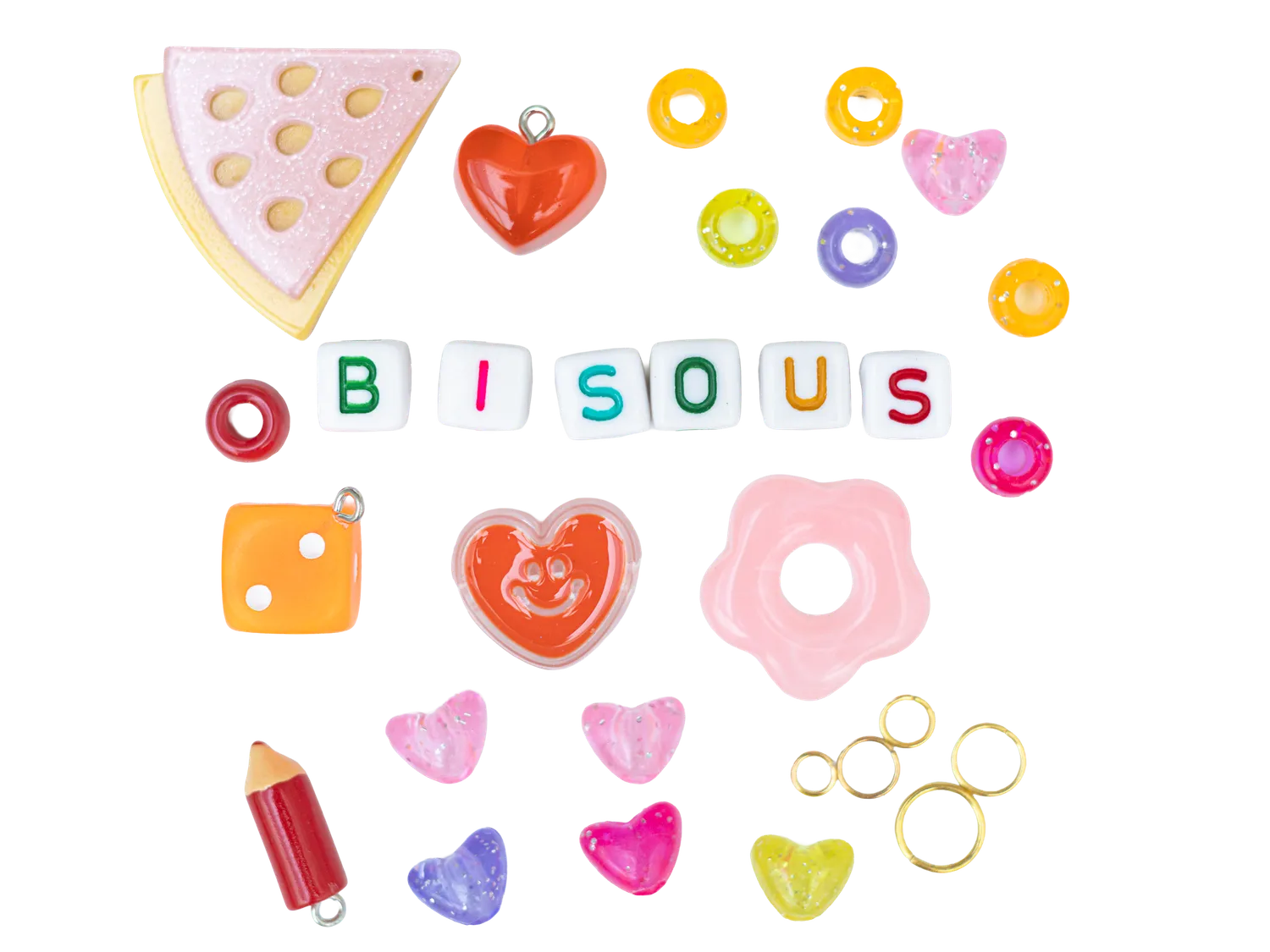 La Petite Epicerie Mini Kit Bag Charm Bisous tashanger kit