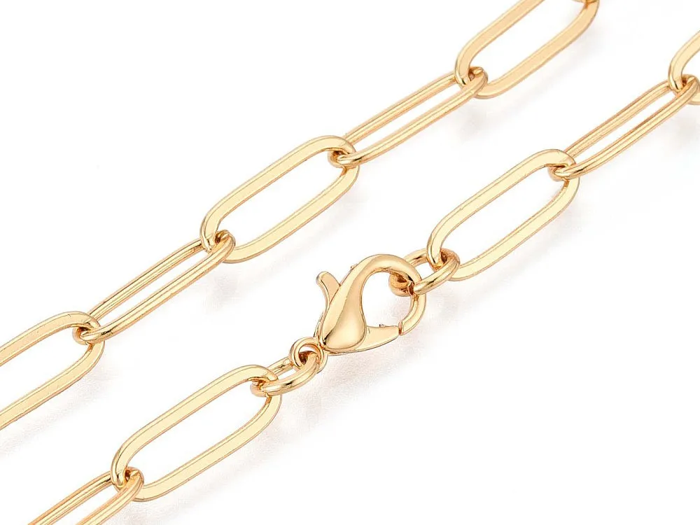 La Petite Epicerie paperclip ketting 45 cm goud