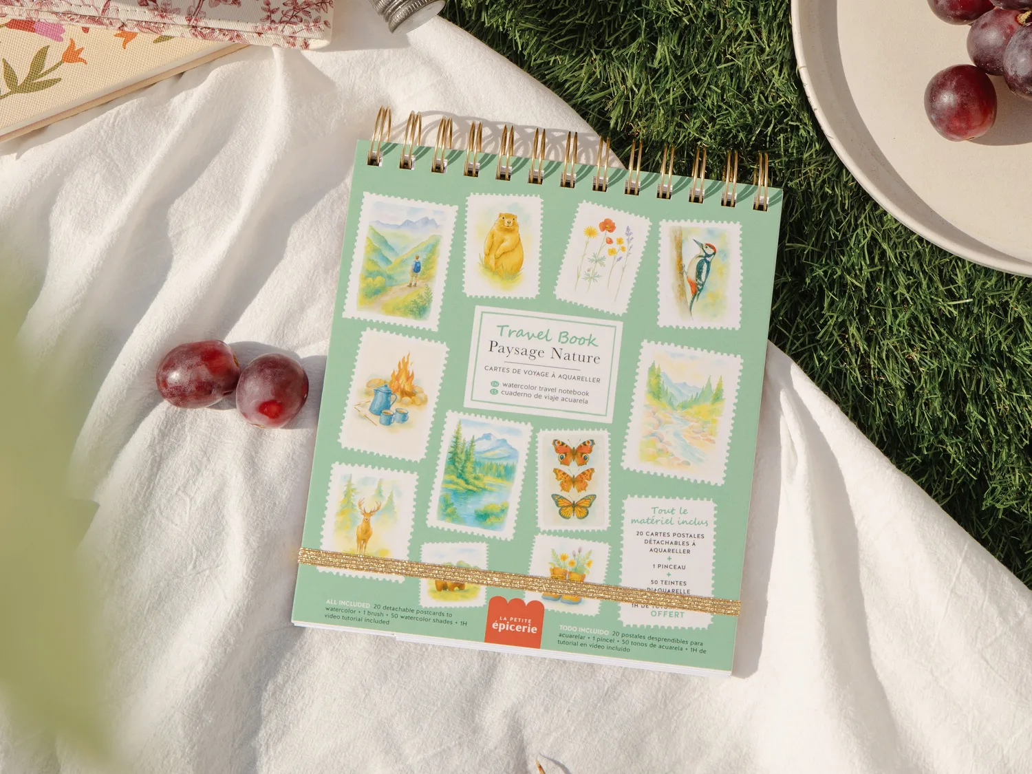La Petite Epicerie Travel Book Paysage Nature aquarelboek