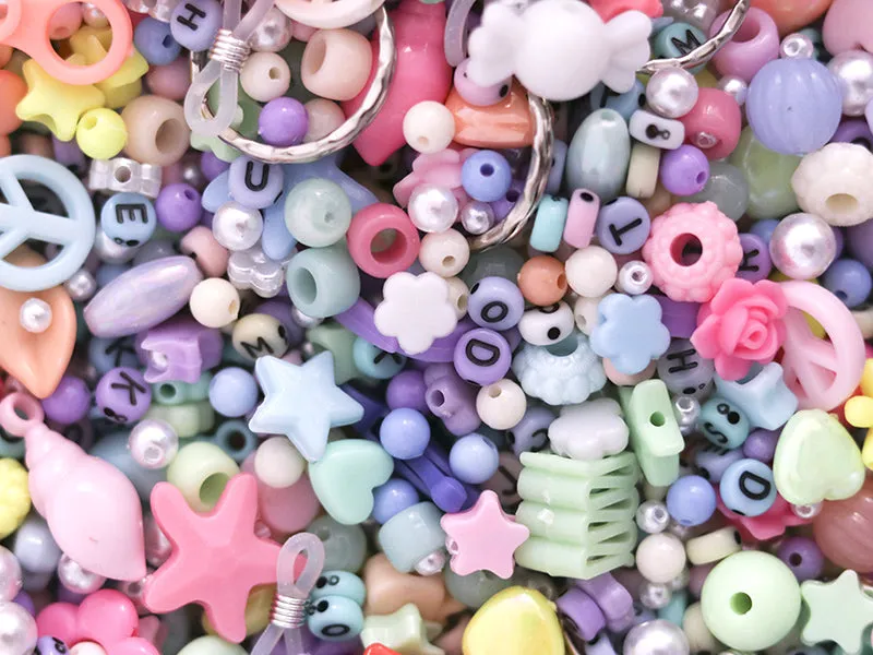 La Petite Epicerie Pastel kralenmix pot met elastiek