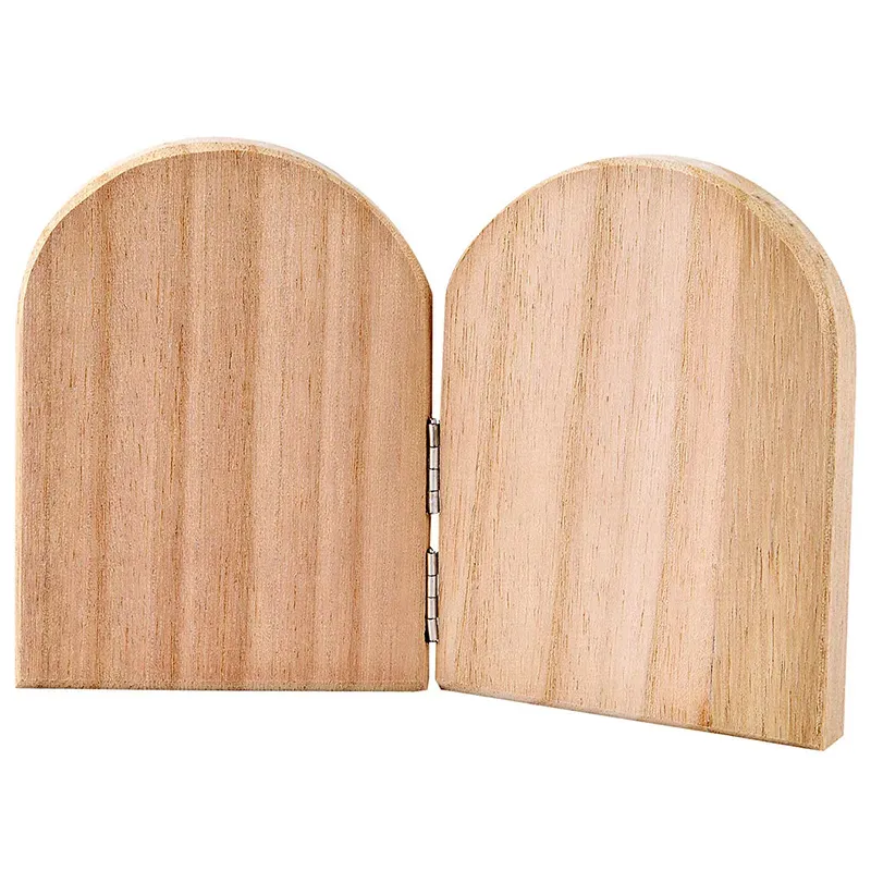 Astrid Brouwers 2 luik hout 11x17 cm