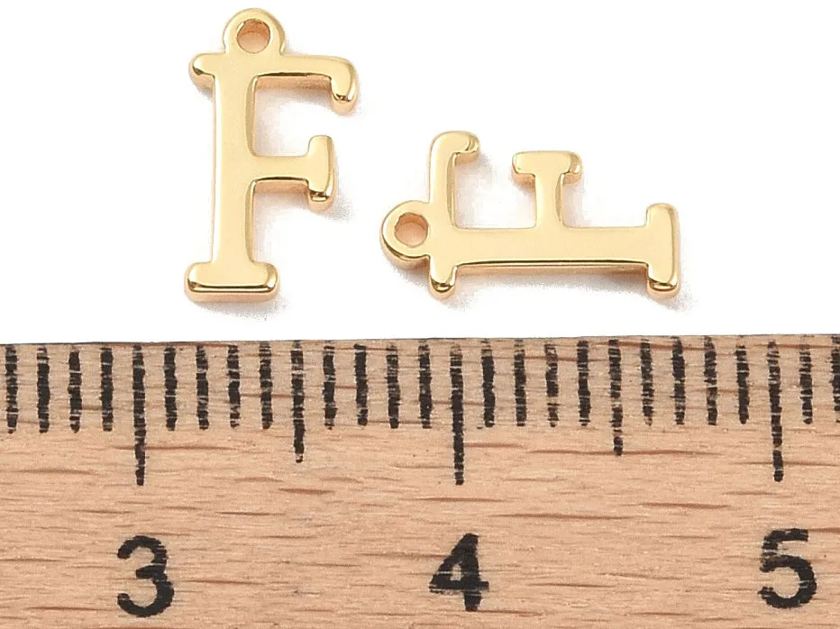 La Petite Epicerie Bedel Letter F Hanger Goud per Stuk 18K