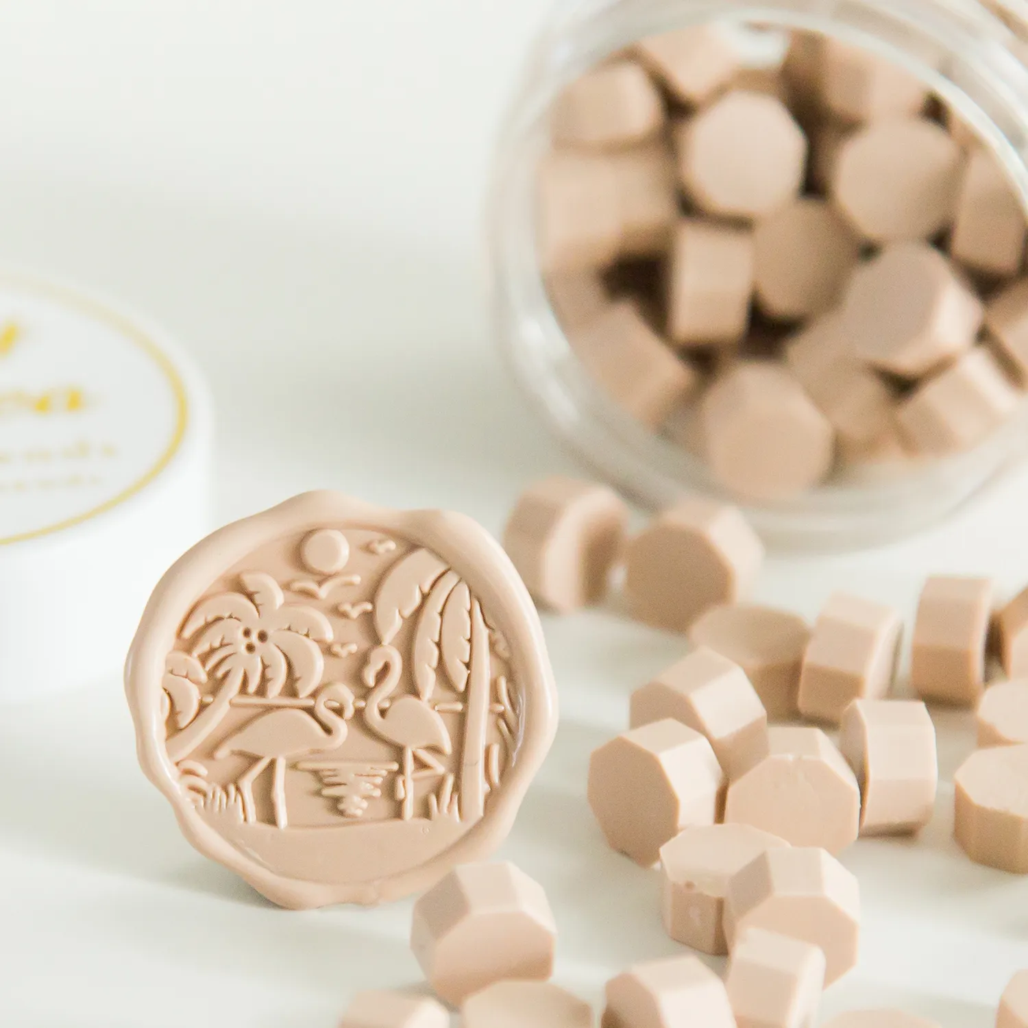 Jessy at Sea Clay zegellak wit pot 100 stuks