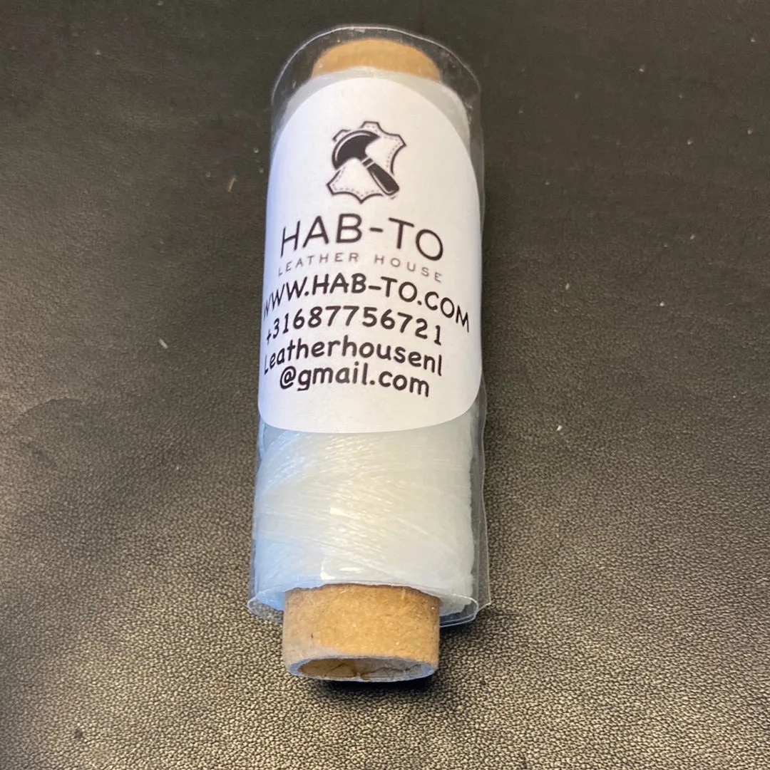 Leather House Waxy garen zwart 50 meter