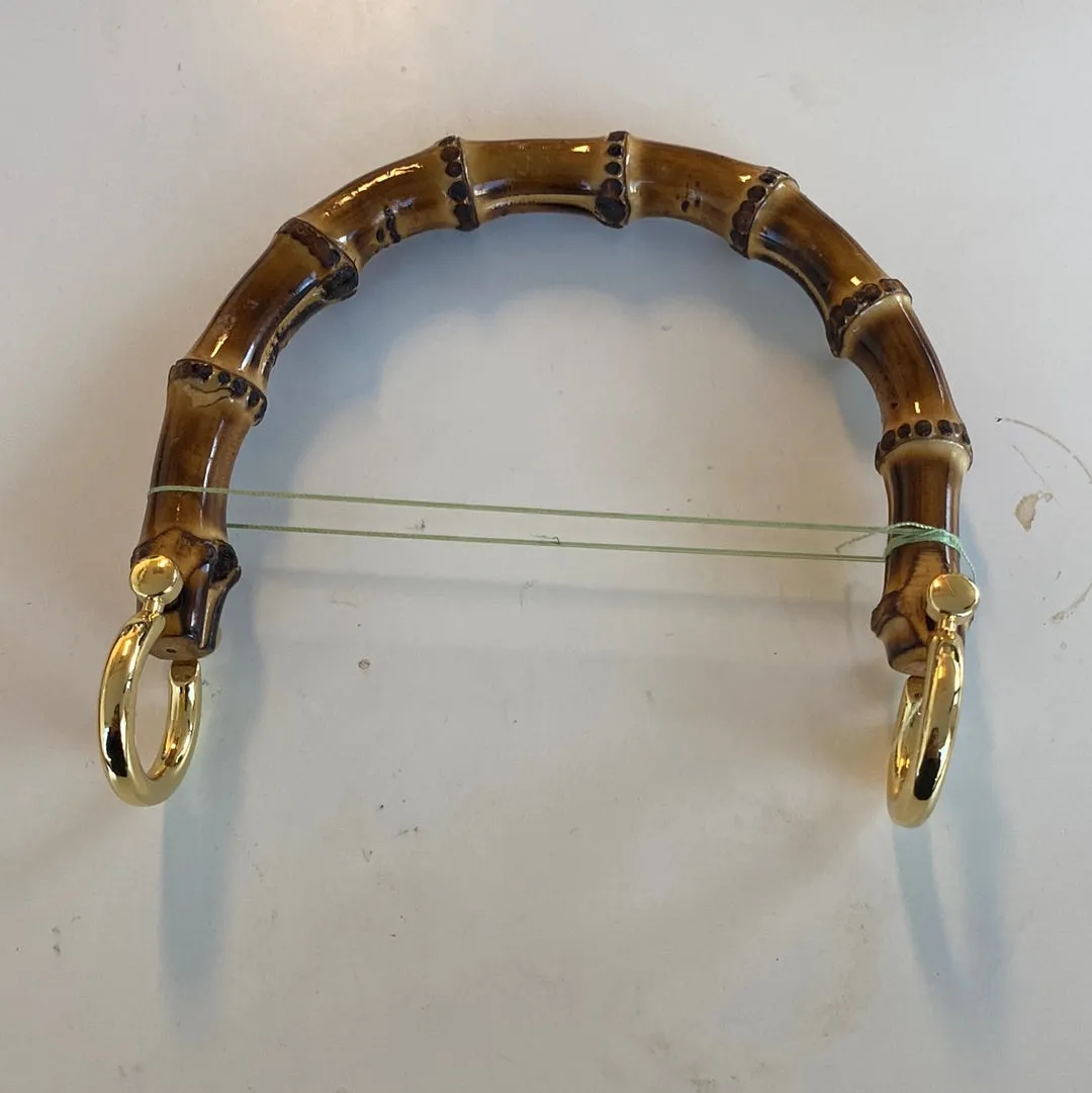 Leather House bamboe handvat zilver small per stuk