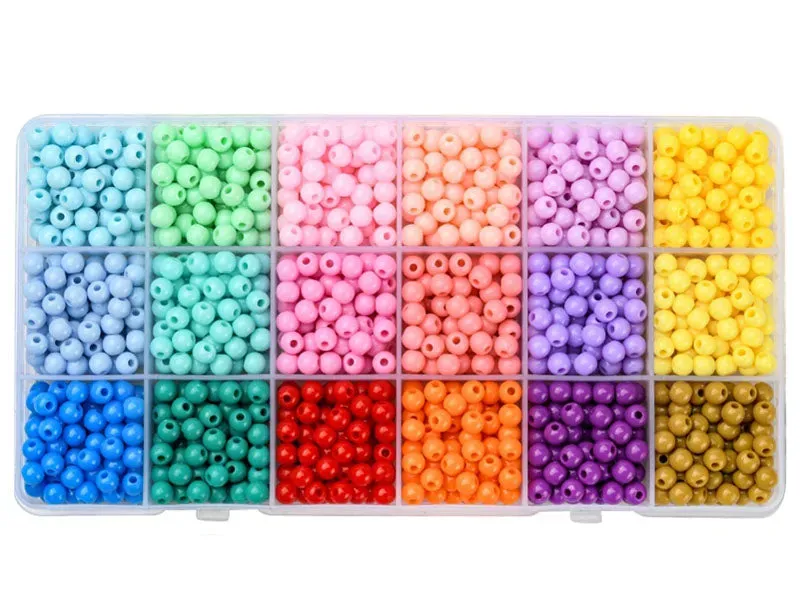 La Petite Epicerie kralenbox 1500 opaak plastic 18 kleuren