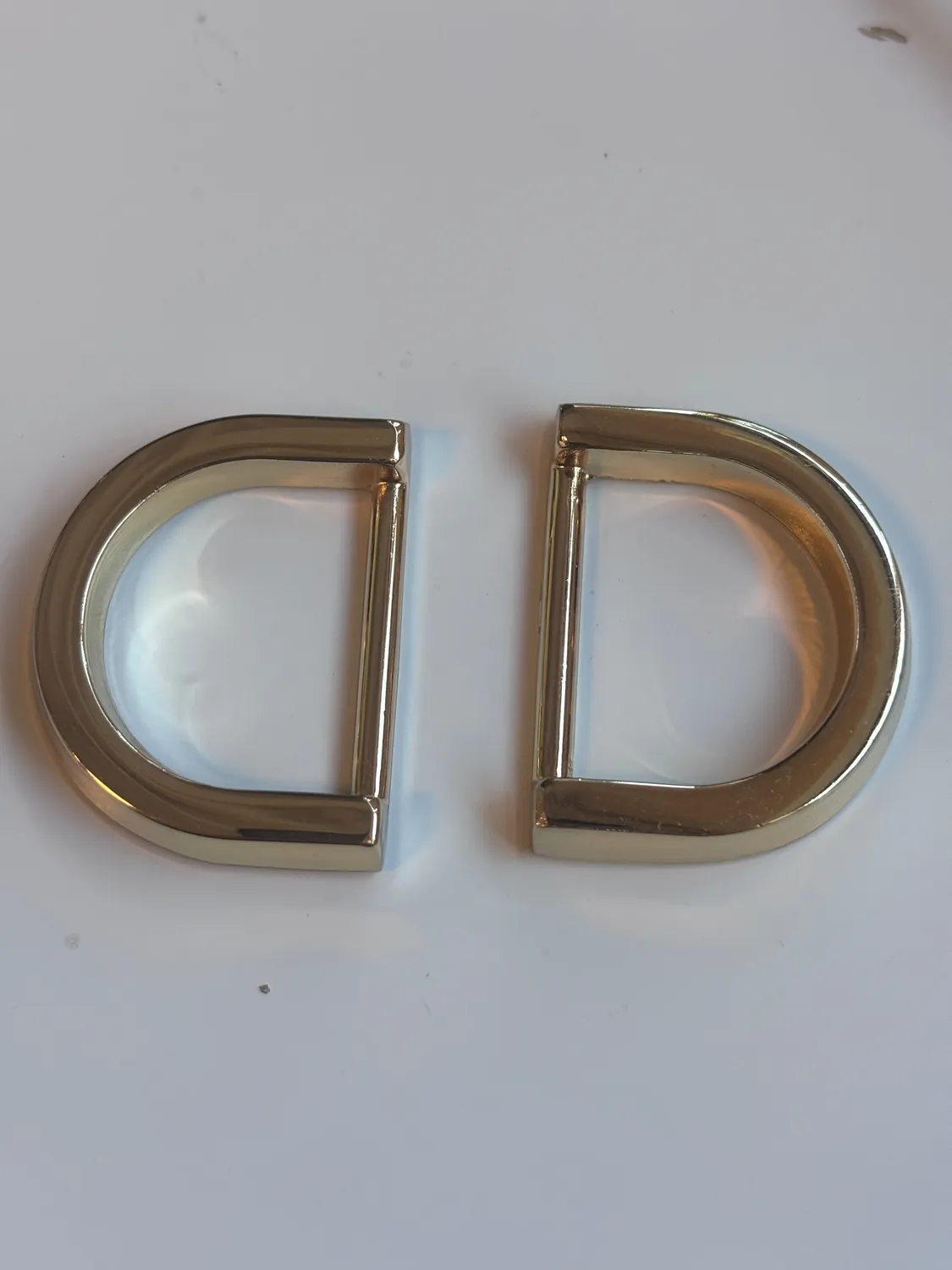 Leather House D-ring goud 25 mm 2 stuks tasbeslag