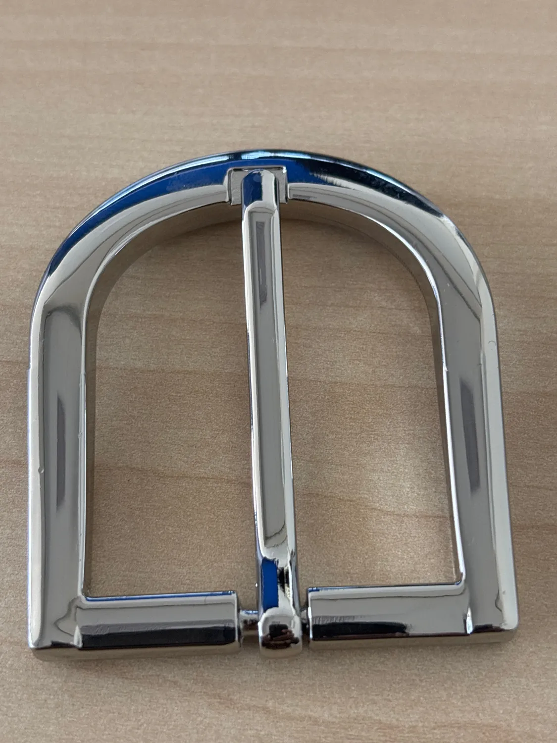 Leather House Buckle 40mm gesp zilver nikkel