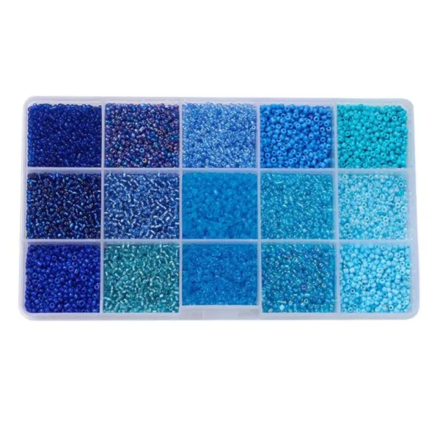 La Petite Epicerie 15 nuances bleues rocailles kralen blauw 2,5 mm