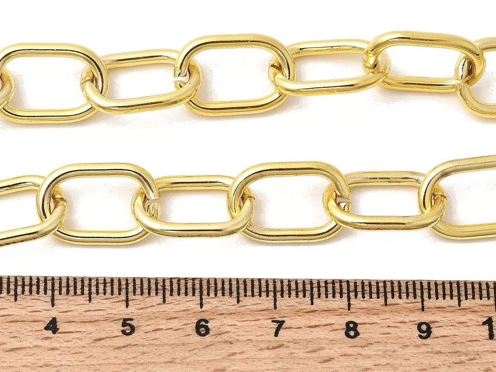 La Petite Epicerie Ketting 44 cm Kabelketting Goud Verguld