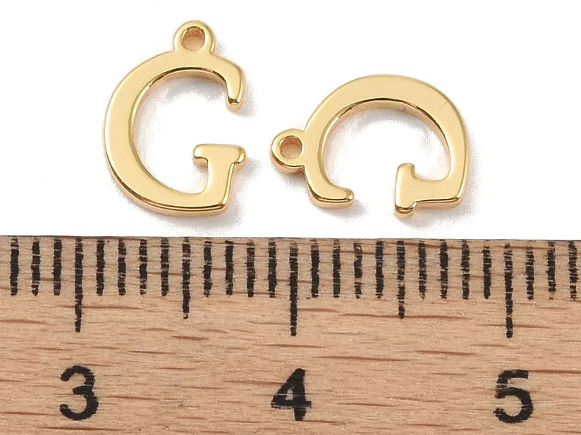 La Petite Epicerie G bedel letter verguld per stuk