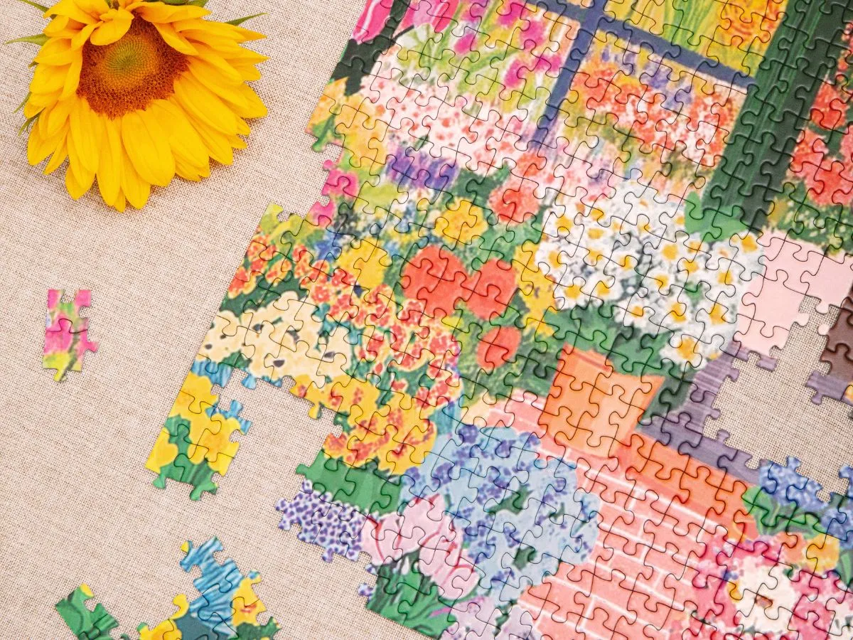 La Petite Epicerie Quatre Coins Floral Shop puzzel 1000 stukjes bloemen