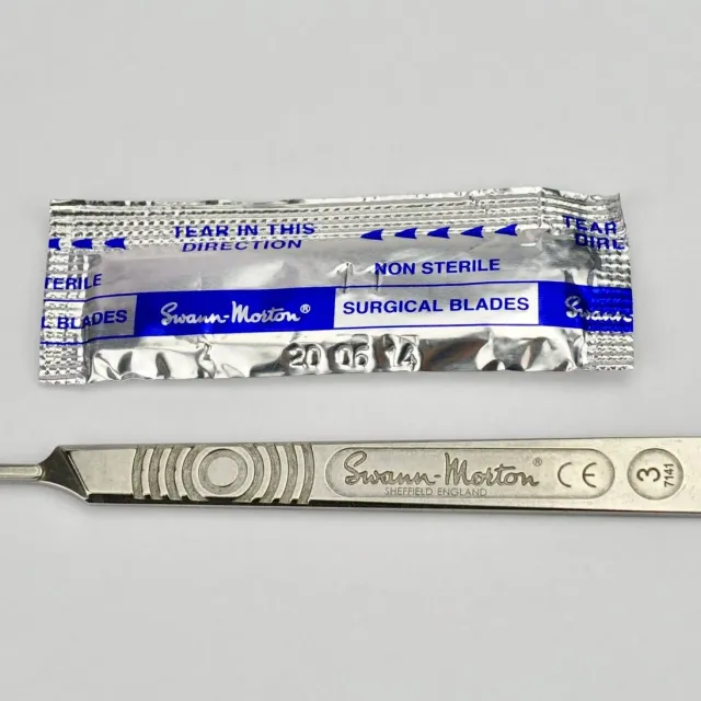 Leather House Scalpel No. 3 snijmes met 5 mesjes