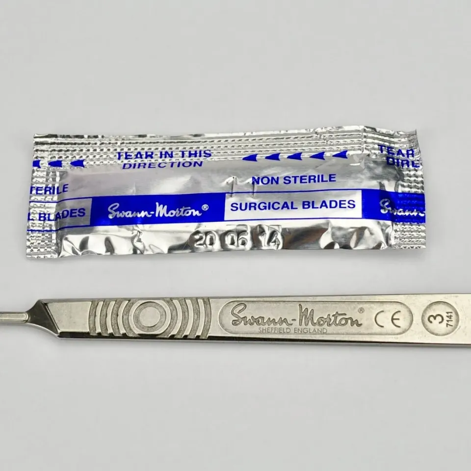 Leather House Scalpel No. 3 snijmes met 5 mesjes