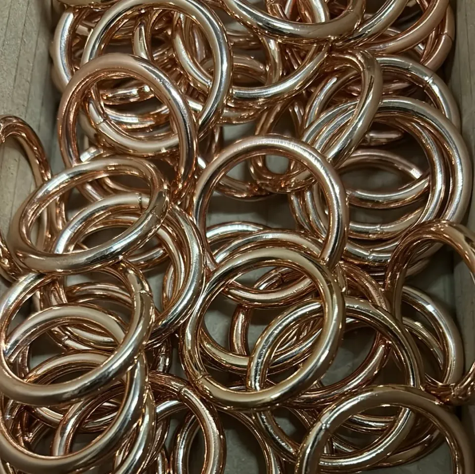 Leather House Rose Gold Ring 25mm sieradenring