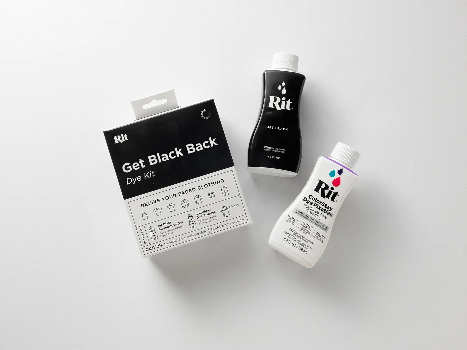 Rit Get Black Back textielverfset zwart