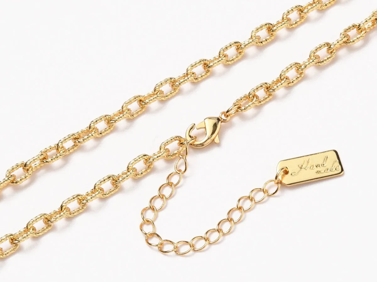 La Petite Epicerie kabelketting goud 51,5 cm messing 18K