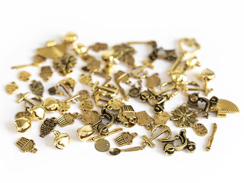 La Petite Epicerie mix gouden bedels pot 80 gram assorti
