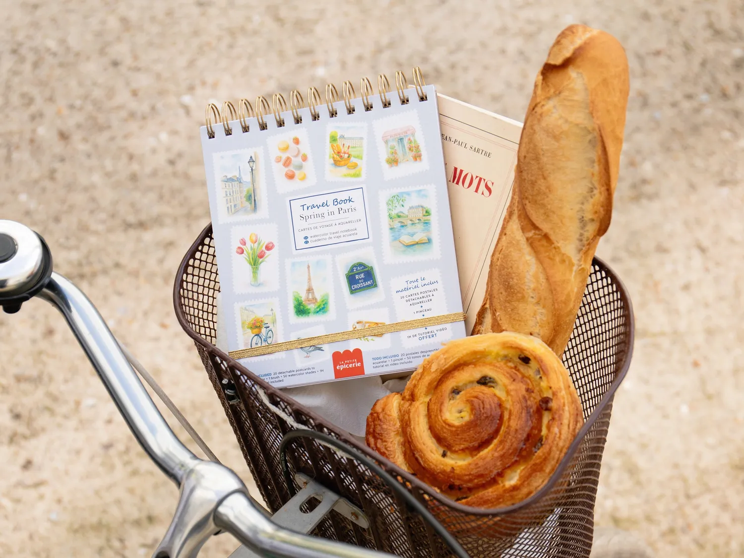 La Petite Epicerie Travel Book Paris aquarelboek 20 kaarten