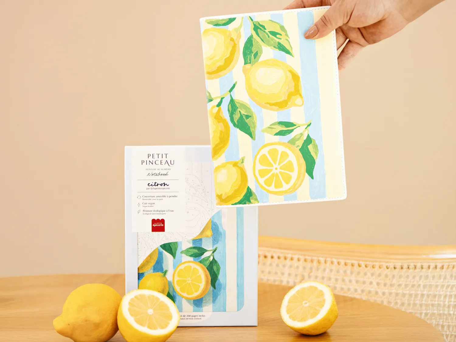 Petit Pinceau Citrons notebook schilderen op nummer A5