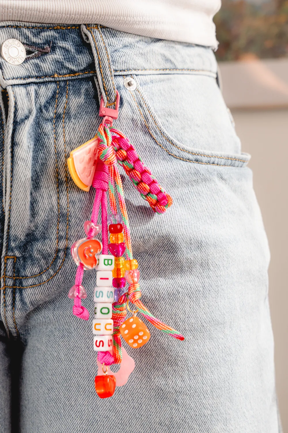 La Petite Epicerie Mini Kit Bag Charm Bisous tashanger kit