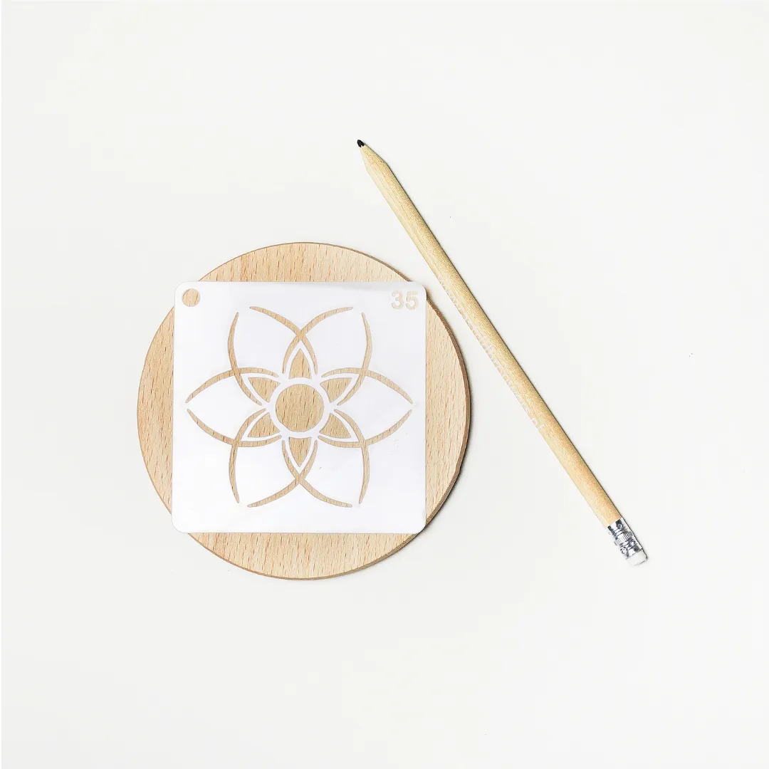 Astrid Brouwers beuken onderzetters hout set van 2