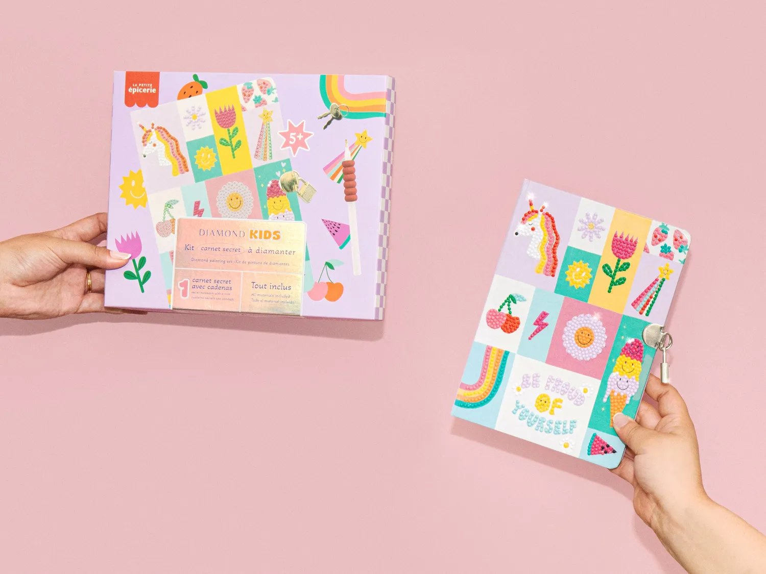 La Petite Epicerie Diamond Painting Kids dagboek met slot