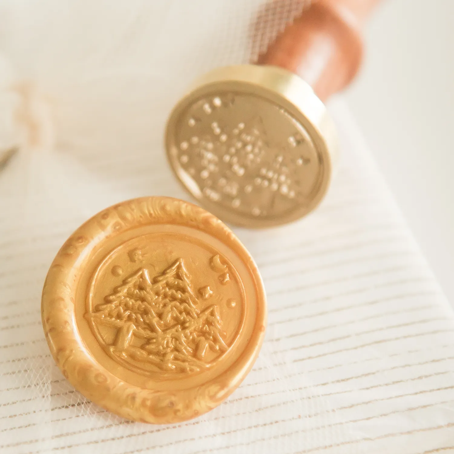Jessy at Sea Christmas Forest wax stempel 25 mm kerst