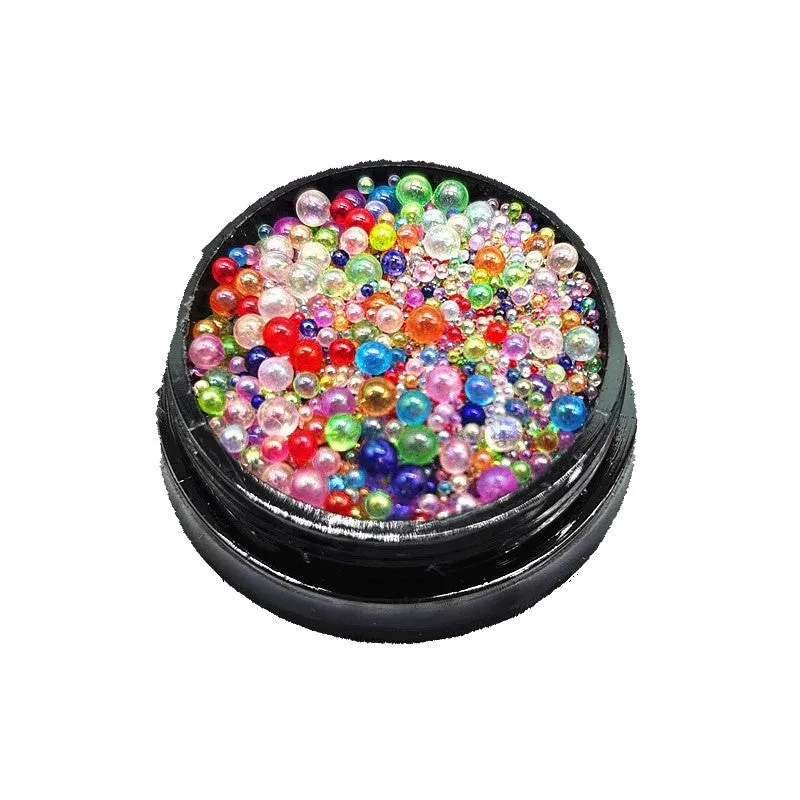 Bijounique Bubbels vulballetjes 0,4-3 mm helder-AB