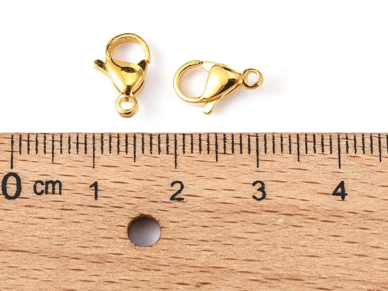 La Petite Epicerie Karabijnsluiting 11 mm Sluiting Goud 10 Stuks 24K
