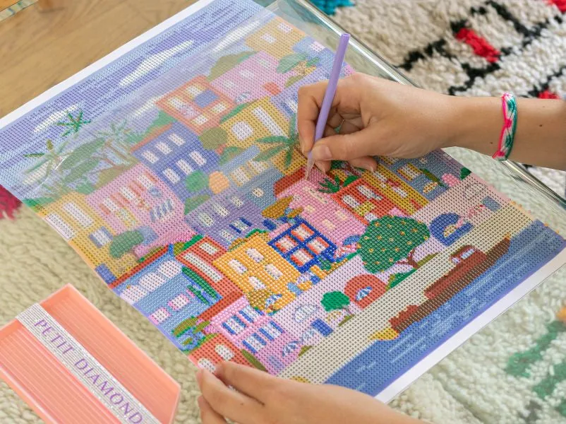 La Petite Epicerie Petit Diamond Maisons Colorées diamond painting