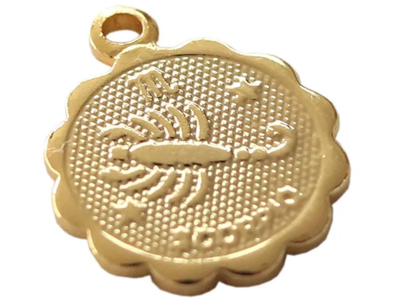 La Petite Epicerie Astro medaille hanger schorpioen per stuk verguld