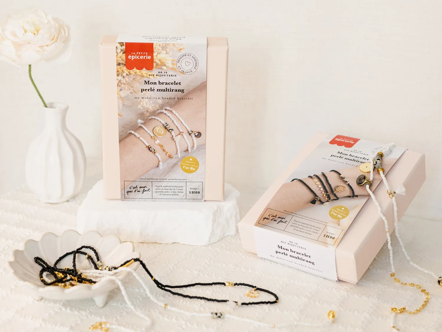La Petite Epicerie DIY Bijouterie armband kit zwart 5-rangs