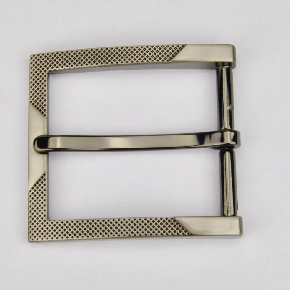 Leather House Buckle Black 35 mm gesp zwart metaal