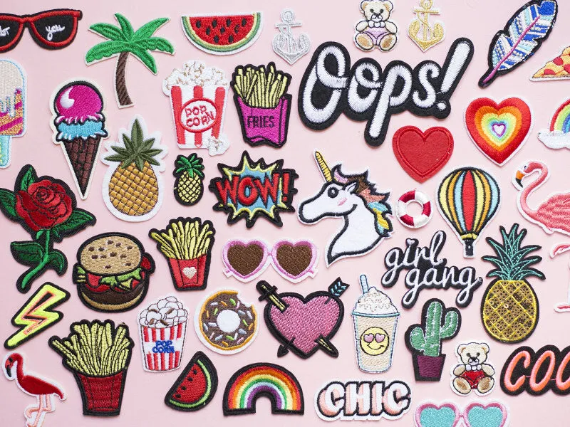 La Petite Epicerie strijkpatch ananas geborduurd kleding