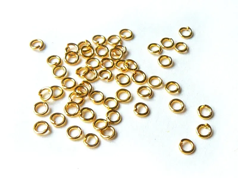 La Petite Epicerie ringetjes goud 3,5 mm 100 stuks metaal