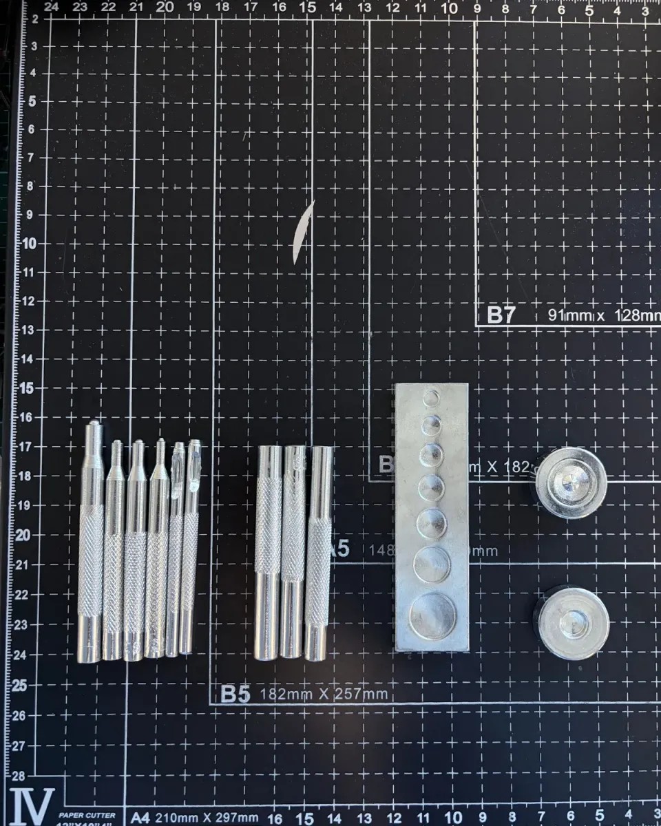 Leather House Die Punch Snap Kit 6-15 mm slagset 5-delig