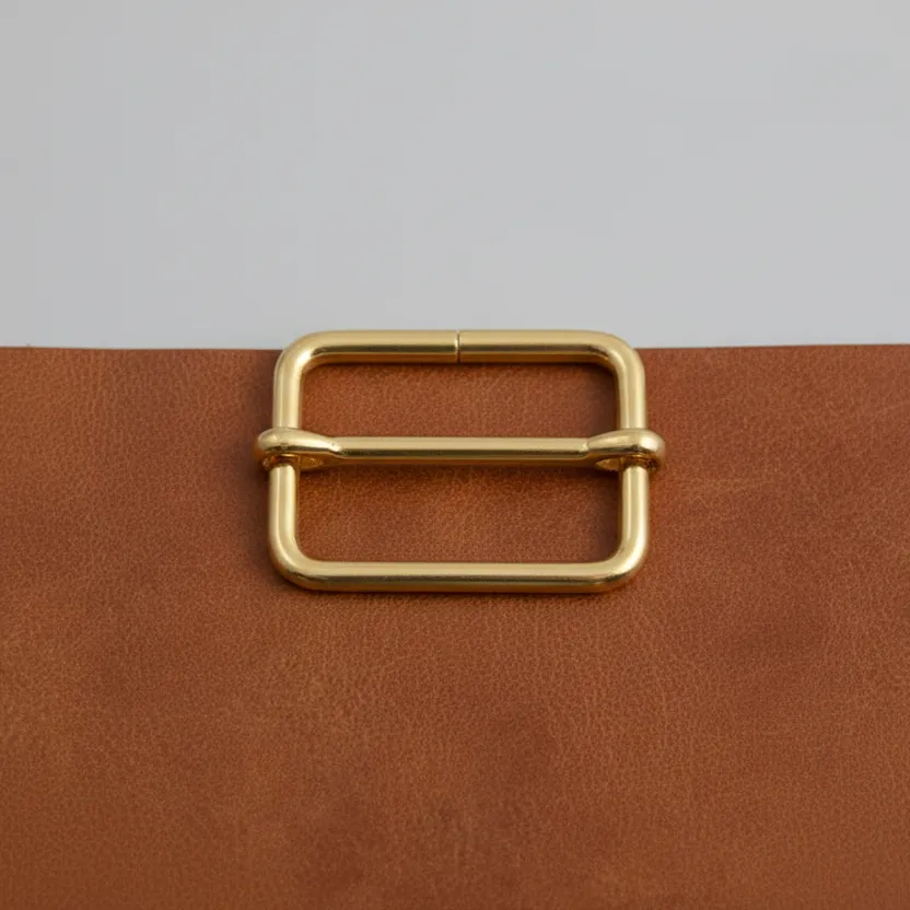 Leather House Schuiver Gold 2x1 cm gesp goud per stuk
