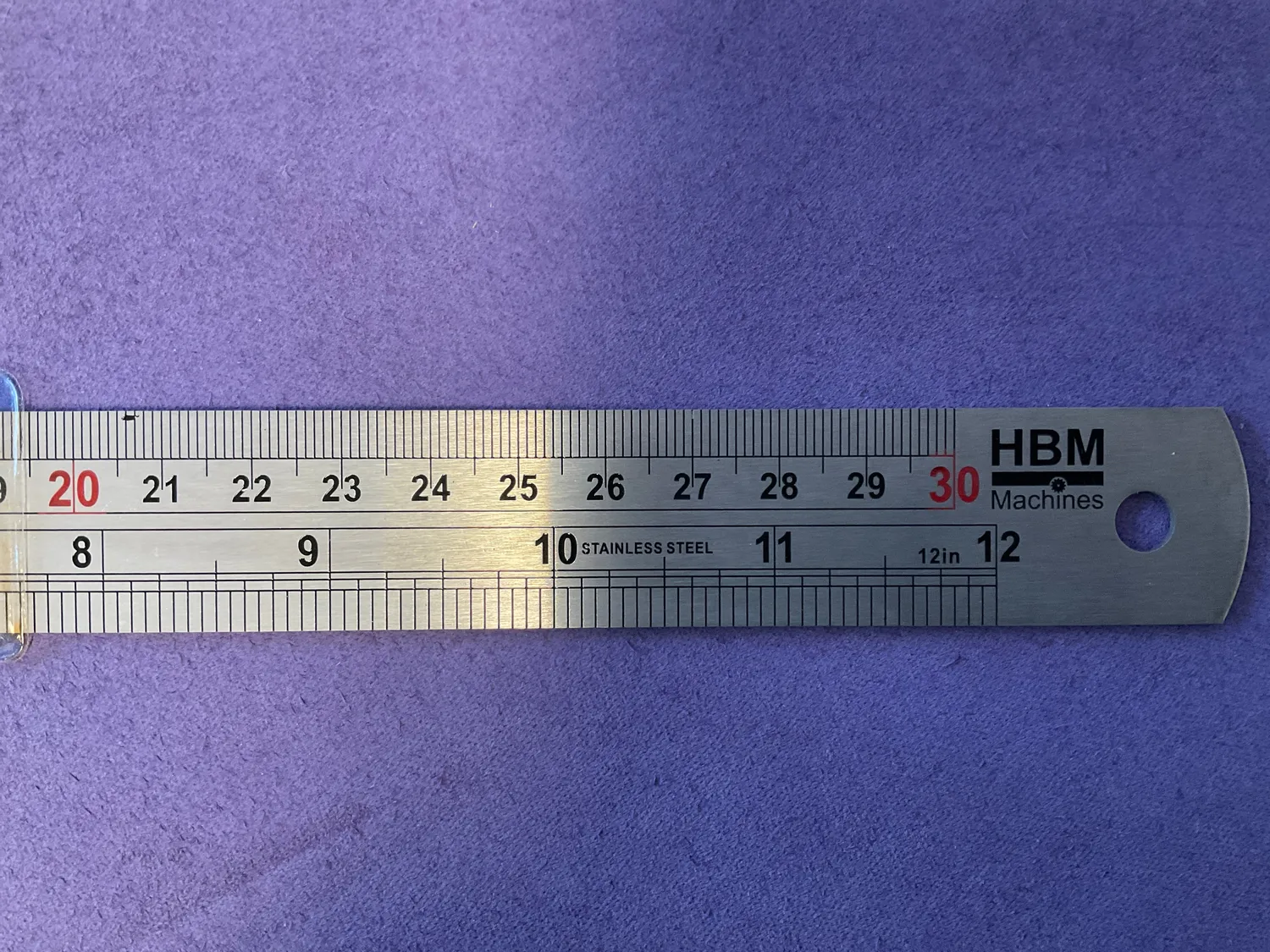 Leather House Cutting Ruler snijlineaal 30cm precies