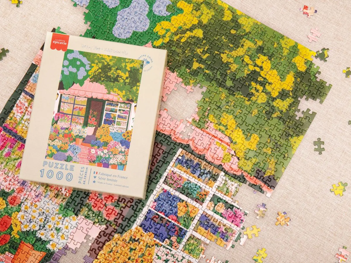La Petite Epicerie Quatre Coins Floral Shop puzzel 1000 stukjes bloemen