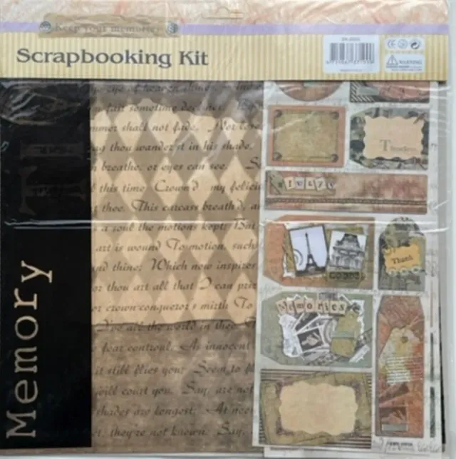 LTC-Leiden Keep Your Memories scrapbooking kit 9-delig