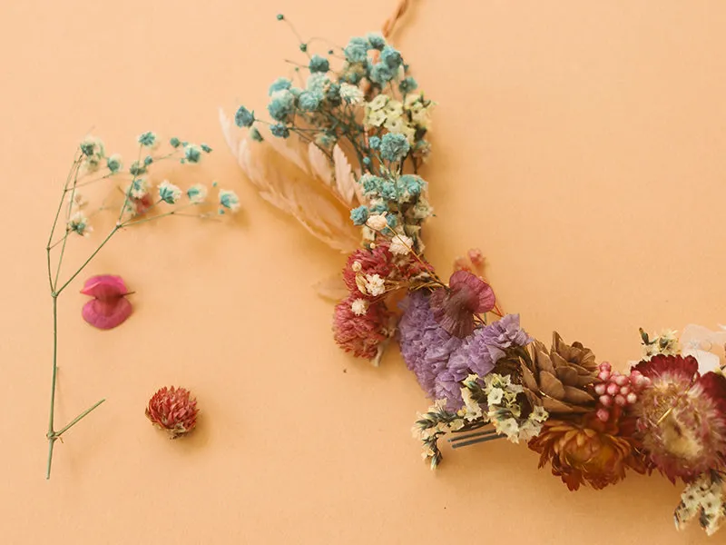 Mes Kits Make It Bloemenkroon gedroogde bloemen kit