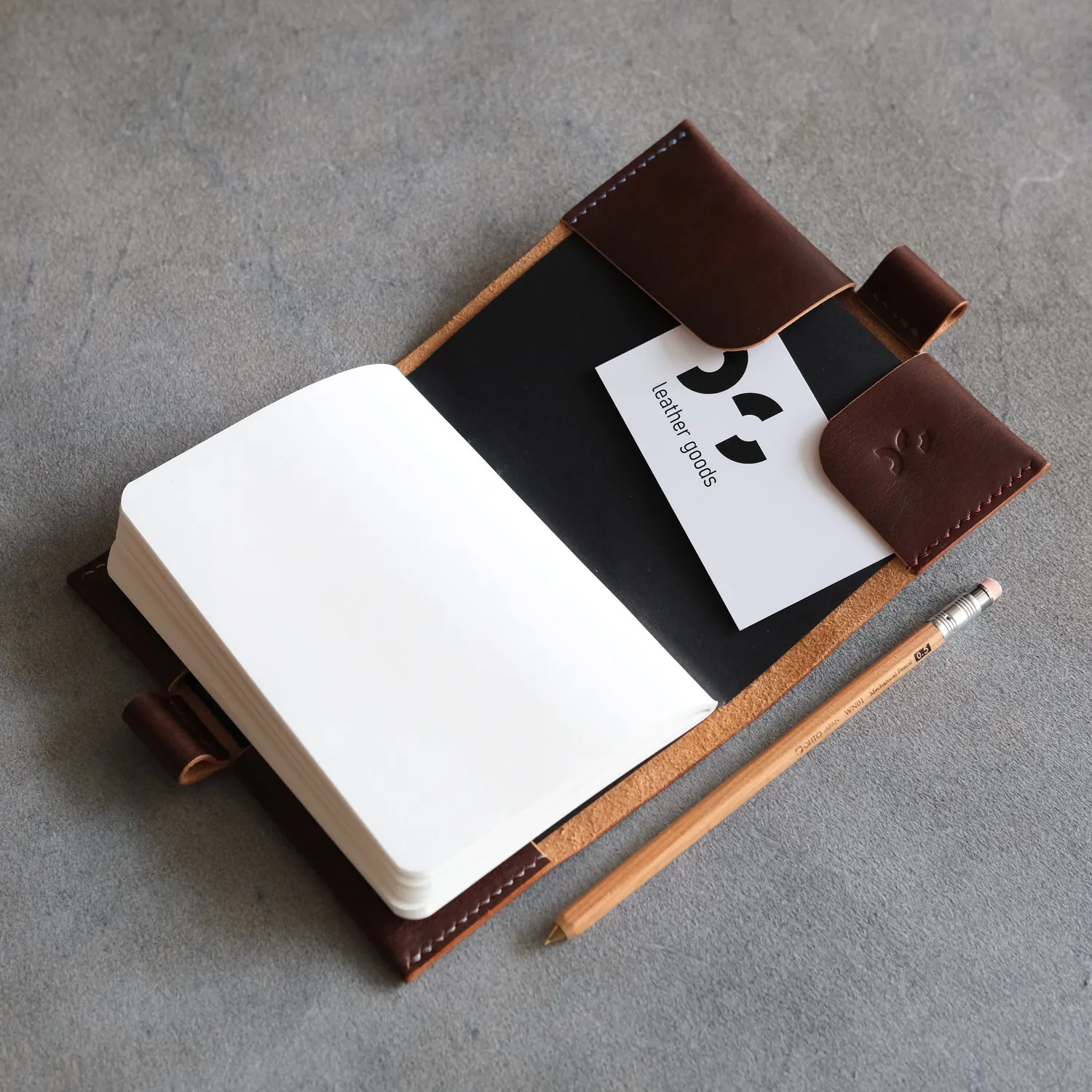 Leather House Maker Notebook Cover patroon PDF A6