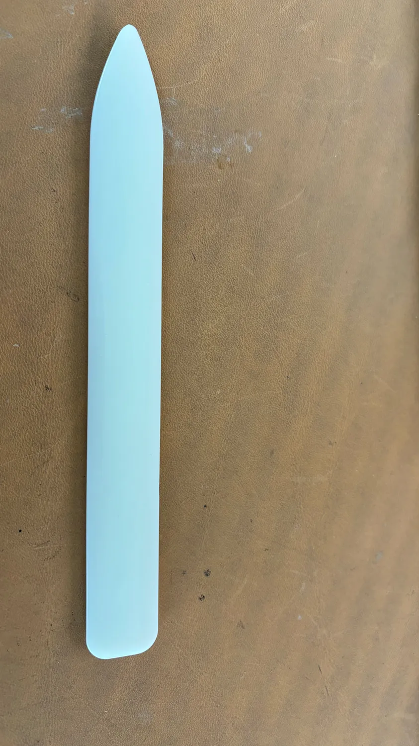 Leather House Bone Folder 20cm vouwbeen leer spits