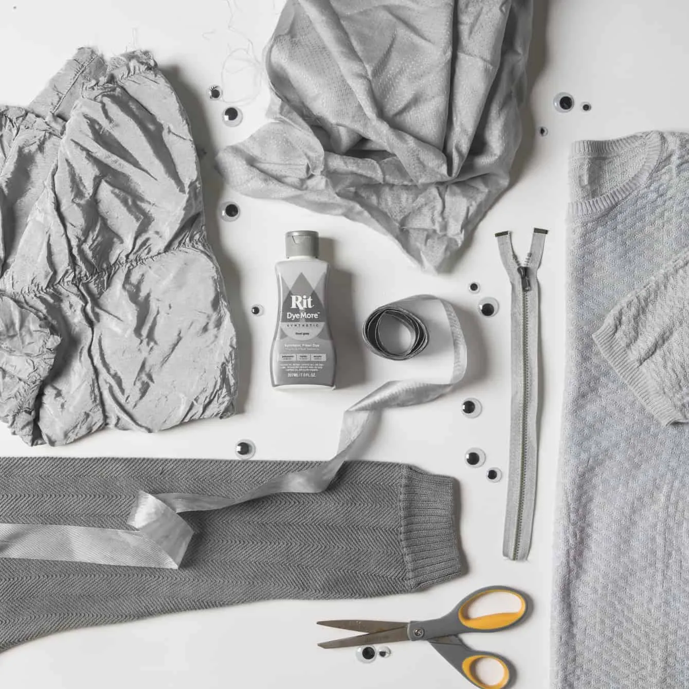 Rit DyeMore Frost Grey textielverf vloeibaar grijs