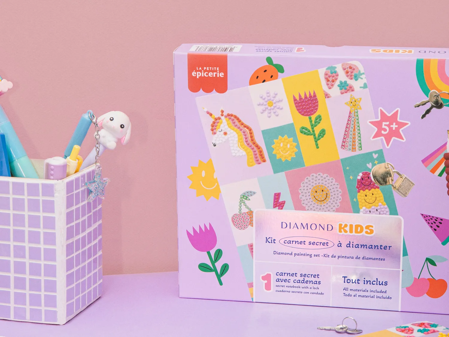 La Petite Epicerie Diamond Painting Kids dagboek met slot