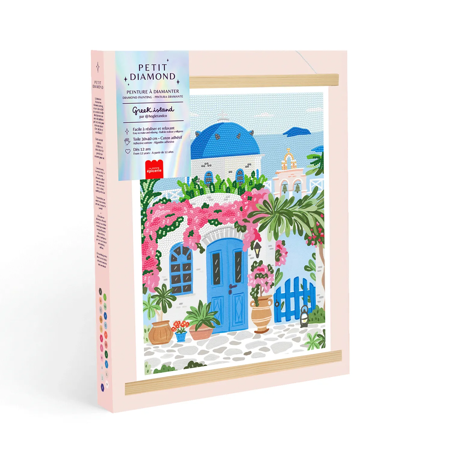 La Petite Epicerie Petit Diamond Greek Island painting