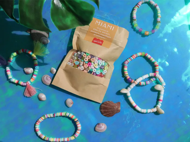 La Petite Epicerie Miami heishi kralenmix 50 g gekleurd